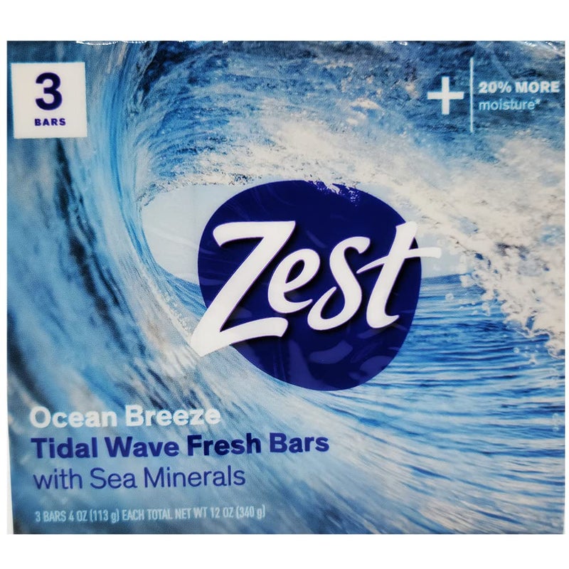Zest Bar Soap 3 ct, ocean breeze, 12 Ounce - Image 1